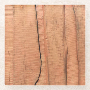 Holzstruktur Glasuntersetzer