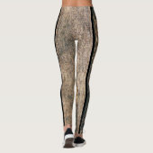 Holzstruktur Leggings (Rückseite)