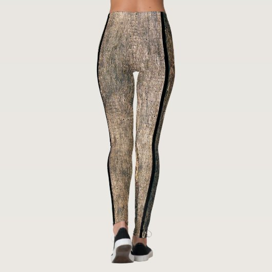 Holzstruktur Leggings (Rückseite)