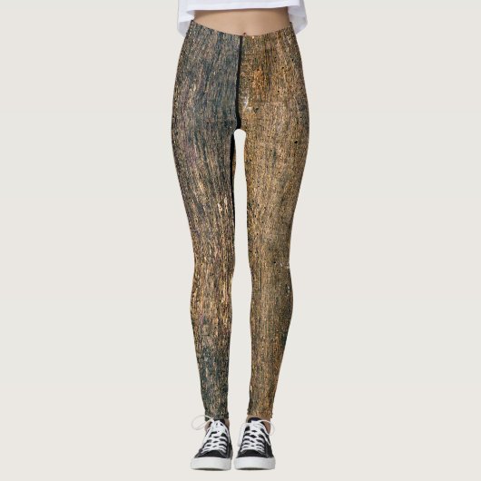 Holzstruktur Leggings (Vorderseite)