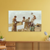 Holzstruktur Leinwanddruck (Insitu (Wohnzimmer))