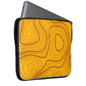 Holzstruktur, lineare Abstraktion Laptopschutzhülle (Vorne Rechts)