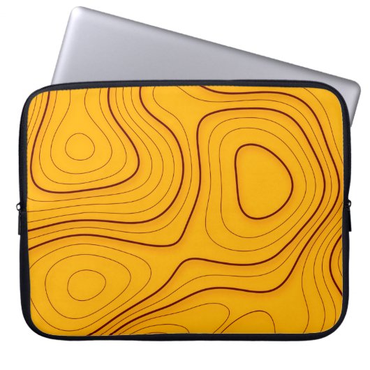 Holzstruktur, lineare Abstraktion Laptopschutzhülle (Vorderseite)