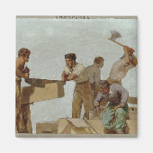 Holzstruktur Magnet (Vorne)