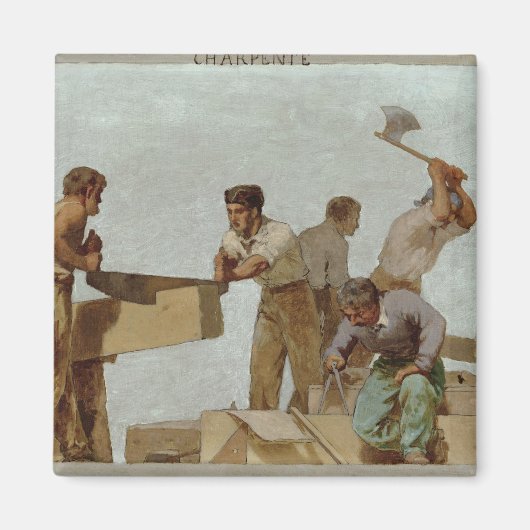 Holzstruktur Magnet (Vorne)