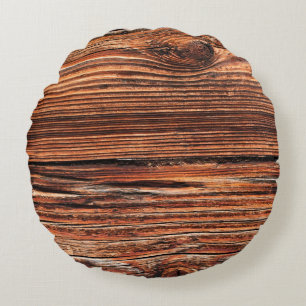 Holzstruktur nah-up. Hintergrund, Textur, Holz, a Rundes Kissen