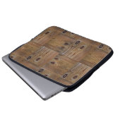 Holzstruktur, Naturholz Laptopschutzhülle (Vorne Knopf)
