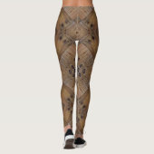 Holzstruktur, Naturholz Leggings (Rückseite)