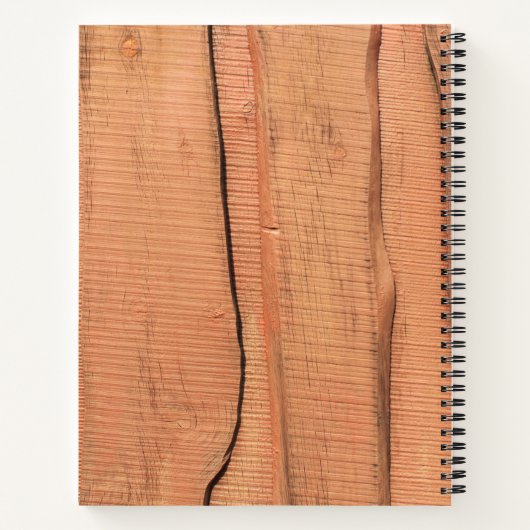 Holzstruktur Notizblock (Rückseite)