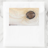 Holzstruktur Rechteckiger Aufkleber (Tasche)