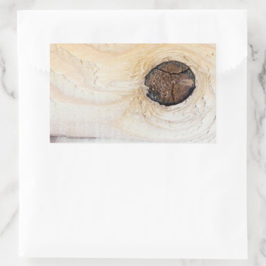 Holzstruktur Rechteckiger Aufkleber (Tasche)