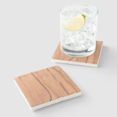 Holzstruktur Steinuntersetzer (Seitenansicht)
