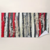 HOLZSTÜCK STRANDTUCH (Vorderseite)