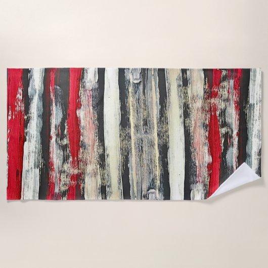 HOLZSTÜCK STRANDTUCH (Vorderseite)