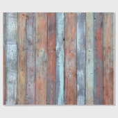 Holztäfelung, altes mehrfarbiges Holz Geschenkpapier (Flach)