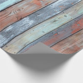 Holztäfelung, altes mehrfarbiges Holz Geschenkpapier (Ecke)