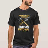 Holztäfelung Holzschnitzel Holzmöbel Carpentr T-Shirt (Vorderseite)