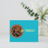 Holztattoo Postkarte (Stehend Vorderseite)
