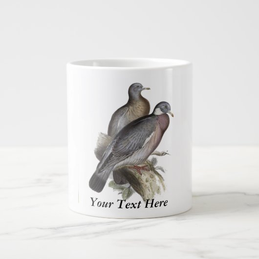 Holztaube Jumbo-Tasse (Vorderseite)