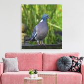 Holztaube Leinwanddruck (Insitu (Wohnzimmer))