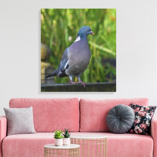 Holztaube Leinwanddruck (Insitu (Wohnzimmer))