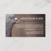 Holztaube, Pest-Kontrolle Visitenkarte (Rückseite)