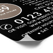 Holztaube, Pest-Kontrolle-Werbung Poster (Ecke)