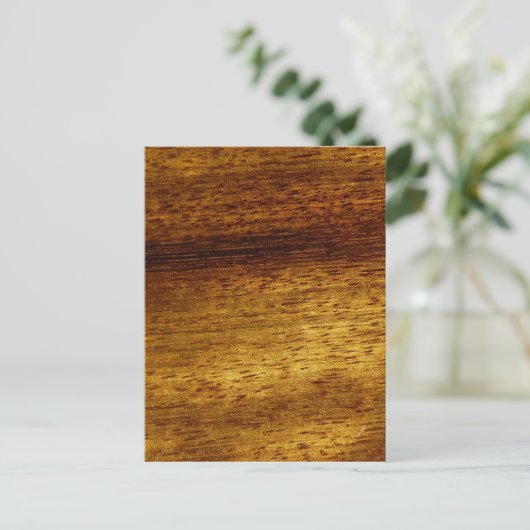 Holzteak Postkarte (Stehend Vorderseite)