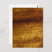 Holzteak Postkarte (Vorne/Hinten)
