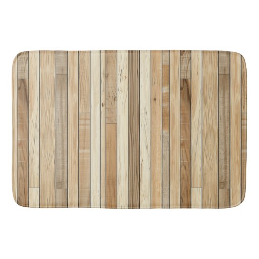 Holztextur Bath Mat Badematte (Vorderseite)