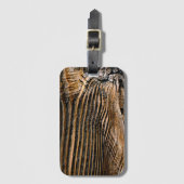 Holztextur Cool einzigartig Gepäckanhänger (Vorderseite Vertikal)