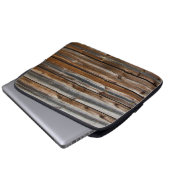 Holztextur Cool einzigartig Laptopschutzhülle (Vorne Knopf)