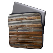 Holztextur Cool einzigartig Laptopschutzhülle (Vorderseite Links)