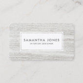 Holztextur Einfache moderne Innenarchitektur Desig Visitenkarte (Vorderseite)
