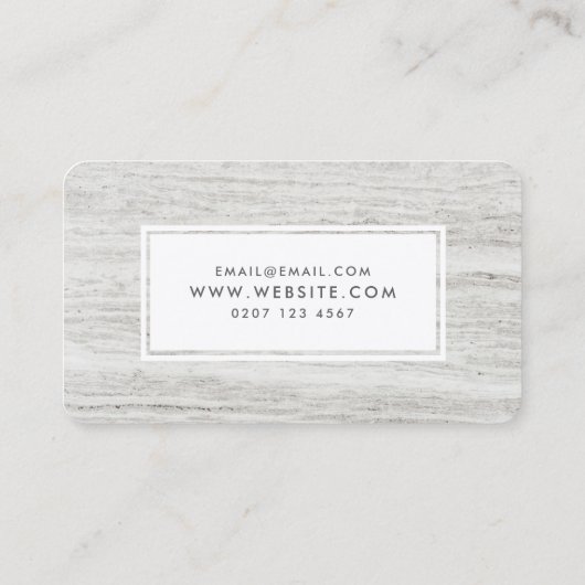 Holztextur Einfache moderne Innenarchitektur Desig Visitenkarte (Rückseite)