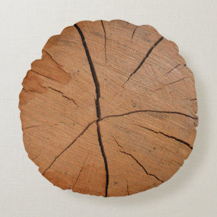 Holztextur Rundes Kissen