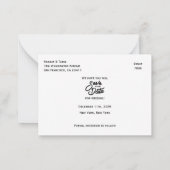 Holztextur Save the Date Mitteilungskarte (Rückseite)