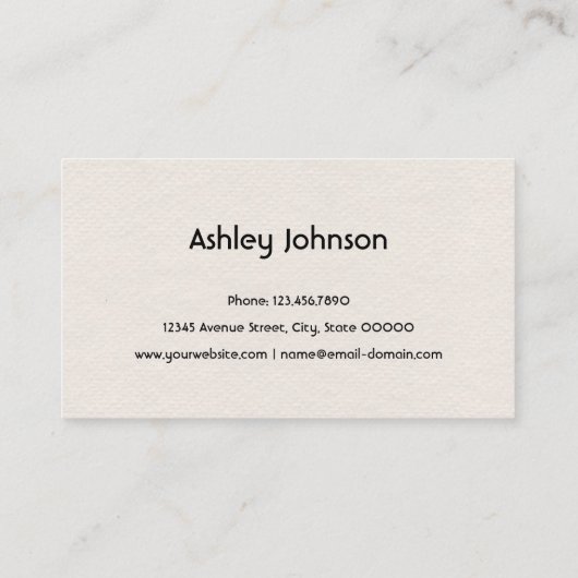 Holztexturdesign Visitenkarte (Rückseite)