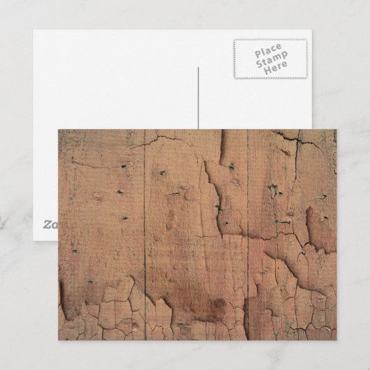 HOLZTEXTURE POSTKARTE (Vorne/Hinten)