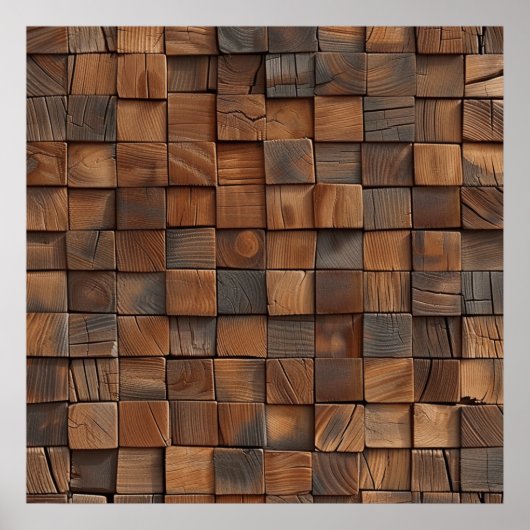 Holztexturkunstposter Poster (Vorne)