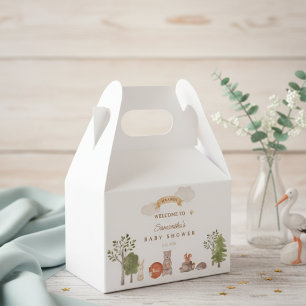 Holztier-Baby-Shower-Geschenkbox Geschenkschachtel