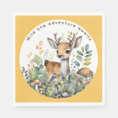 Holztiere Hirschgeschirr Serviette (Vorderseite)