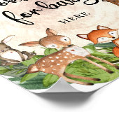 Holztiere Holzschnitzbücher für Kleinkinder Poster (Ecke)