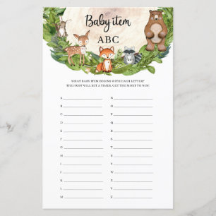 Holztiere Holzschnitzel Baby Item ABC