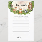 Holztiere Holzschnitzel Zeit Kapsel (Vorderseite)