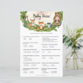 Holztiere Holzschnitzgrün Baby Trivia (Stehend Vorderseite)