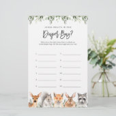 Holztiere raten, was in der Windeltasche ist (Stehend Vorderseite)