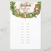 Holztiere Storybook Character Match (Rückseite)