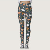 Holztiere und Holzleder Leggings (Vorderseite)