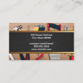 Holztisch | Handwerkzeuge Visitenkarte (Rückseite)